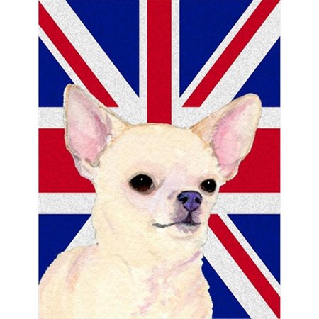 PATIOPLUS Chihuahua With English Union Jack British Flag Flag Garden Size PA631699